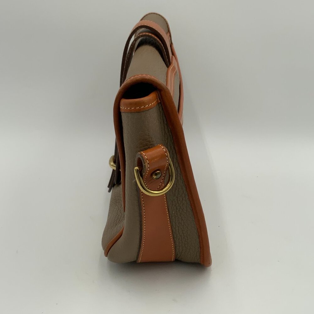Dooney & Bourke Medium Pebbled Taupe Leather Bag 1980's USA No Strap - Picture 8 of 12